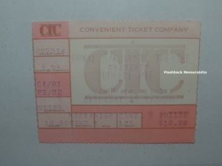 Humble Pie Concert Ticket Stub 1981 Detroit Royal Oak Theatre Steve Marriott