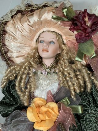 Ashley Belle Victorian Porcelain Doll 42”,  No Bottom On Stand 3
