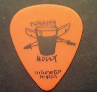 Flogging Molly ☆ Dennis Casey Signature Orange Stage Guitar Pick
