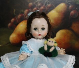 Vintage Madame Alexander - Kins Bkw Bru Wendy Doll Kins Dress W/doll