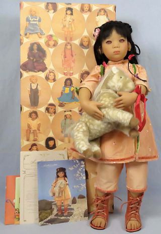 Annette Himstedt 1999 Puppen Kinder 26 " Mia Yin 520/1013 W/horse Orig.  Boxes