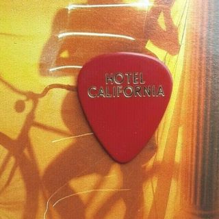 Eagles Don Felder Hotel California Red Guitar Pick