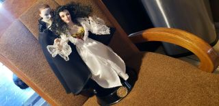 Vintage 1986 Franklin Phantom Of The Opera Porcelain Heirloom Dolls