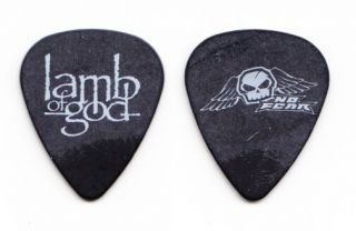 Lamb Of God Black Guitar Pick - No Fear Tour