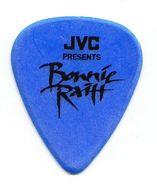 Bonnie Raitt Signature Blue Jvc Guitar Pick - 1990s Tours