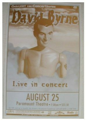 David Byrne Poster Concert The Talking Heads