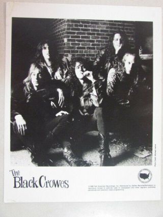 Black Crowes Shake Your Money Maker Cd/lp Era 1990 Def American 8x10 Promo Photo
