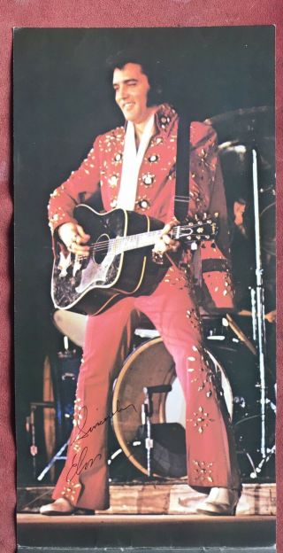 Vintage Double Autograph Elvis Presley Photo Concert Edition Program