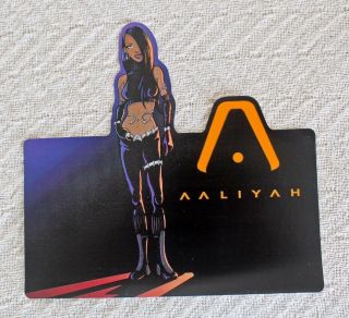 Orig.  2001 Aaliyah Blackground Records Promo Sticker