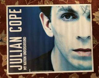 Julian Cope My Nation Underground Promotional Poster Teardrop Explodes