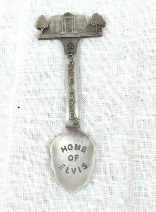 Pewter Spoon Graceland Home Of Elvis By Fort Collector 