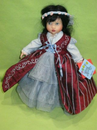 Helen Kish & Company 2005 Riley Snow White 7 1/2 " Renaissance Style Doll &outfit