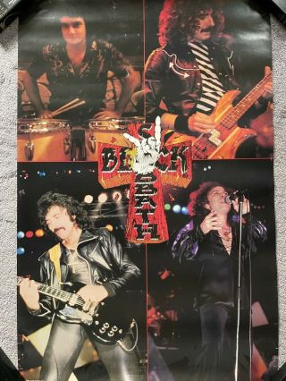Black Sabbath W/ Ronnie James Dio Poster 1982 Vintage Approx 24 X 34