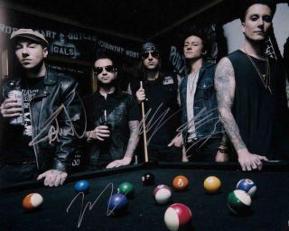 Reprint - Avenged Sevenfold Autographed Signed 8 X 10 Photo Poster Guitar