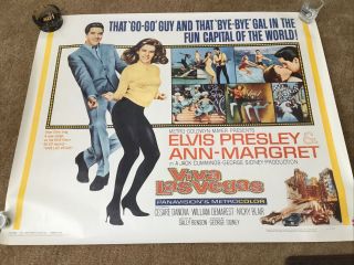 Elvis Presley Mgm Viva Las Vegas Large Promo Poster Ann Margret 1964 1997 64