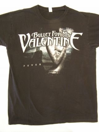Bullet For My Valentine Fever Concert Tour T - Shirt Black Size M