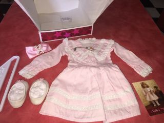 American Girl Nellie Spring Party Dress Outfit Never On Doll Adult Owned Ec