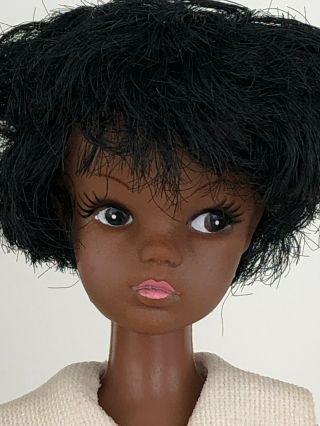 Vtg 11 1/2 " African American Barbie Doll,  Ideal Tammy,  Sindy Doll Clone