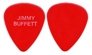 Jimmy Buffett Guitar Pick : 1990s Tour Red Concert
