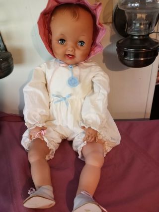Vintage Effanbee Doll Baby Cuddle Up 26 " 1950,  S