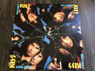 Kiss - Crazy Nights - Record/vinyl - 1987 Issue - Eric Carr/paul Stanley/gene Simmons