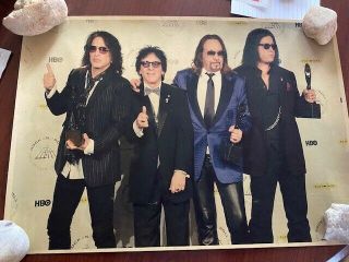Kiss Hall Of Fame Induction Kiss Poster Members Gene Simmons Poster