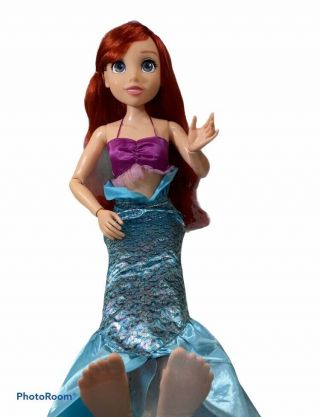 My Size Little Mermaid Ariel Disney Princess 32 " Tall Ball Joint Doll Posable