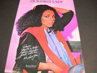 Donna Summer.  Donni.  Our First Lady 1980 Promo Poster Ad