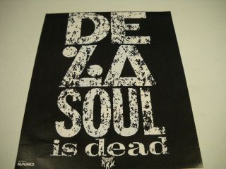 De La Soul Is Dead 1991 Promo Poster Ad