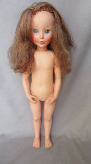 Vintage Furga Alta Moda Doll (sheila?) Made In Italy Light Brown Hair
