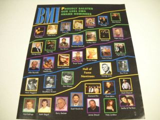 Lorrie Morgan Tanya Tucker Dolly Parton Chet Atkins Others 1991 Promo Poster Ad