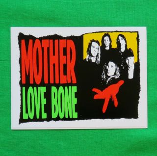 Mother Love Bone Vintage Sticker 1990 