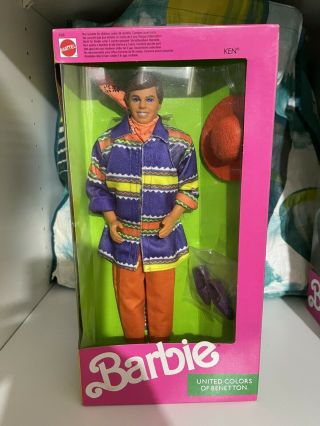Barbie Ken United Colors Of Benetton Doll - Vintage Mattel