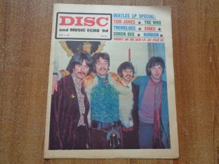 Disc And Music Echo - June 3rd 1967 - The Beatles Front Cover,  Mick Jagger