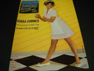 Donna Summer Head To Toe Waitress Attire For Unconditional 1983 Promo Poster Ad