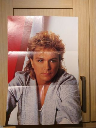 Vintage 1980s David Cassidy Large Poster The Last Kiss