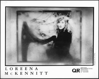 Loreena Mckennitt 1990s Agence Promo Portrait Photo Celtic World Music