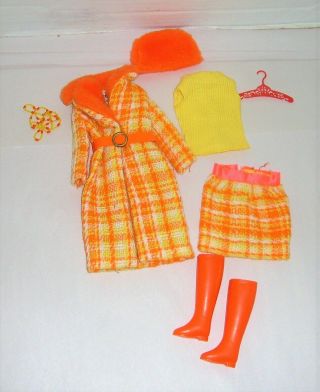 Complete Vintage 1969 Mattel Barbie Doll Outfit Made For Each Other 1881