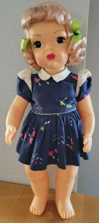 Lovely Vintage Terri Lee Doll With Pink Hair