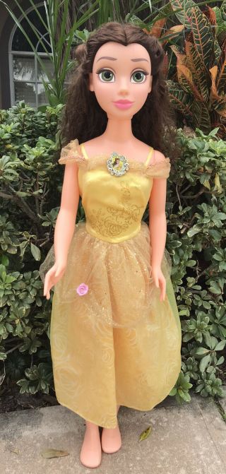 Disney Beauty & The Beast Princess Belle My Size Doll 38 " Over 3 Ft Life Size