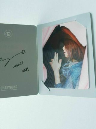 K - Pop Twice Mini Album " Page Two " Official Chaeyoung Hologram Photocard