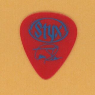 Styx 2002 Styxworld Concert Tour Issued Signature Stage Tommy Shaw Guitar Pick