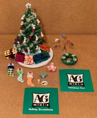 American Girl Ag Mini S Illuma Room Christmas Tree,  Holiday Decorations Retired