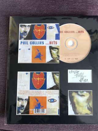 Phil Collins Signed Wall Art