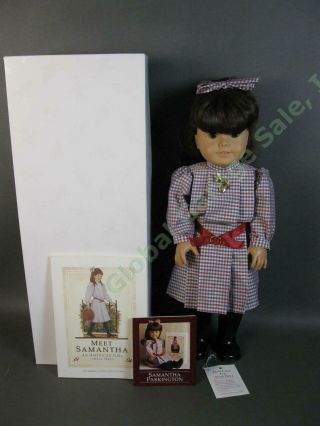 Vintage 1990s Pleasant Company American Girl 18 " Inch Doll Samantha Parkington