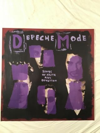 Depeche Mode 1993 Promo Poster Songs Of Faith And Devotion