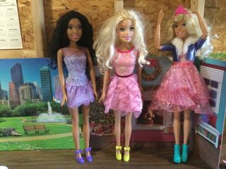 28” Barbie Best Fashion Friend Princess Doll Complete (3) Dolls 28” High