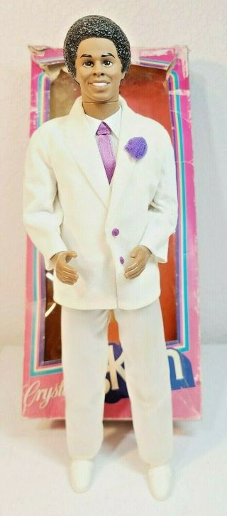 Crystal Ken Doll African - American Black Vintage 9036 Mattel 1984 W Box