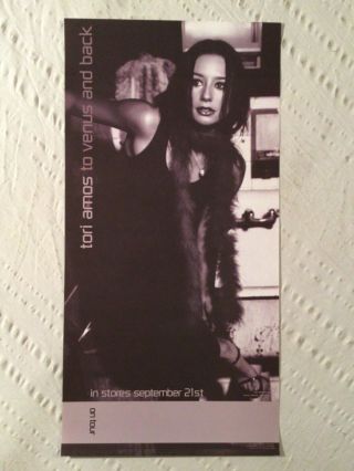Tori Amos 1999 Matte Promo Tour Poster To Venus And Back