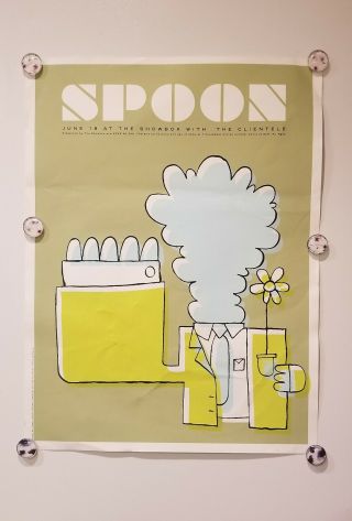 Spoon Screen Printed Concert Poster Seattle 2005